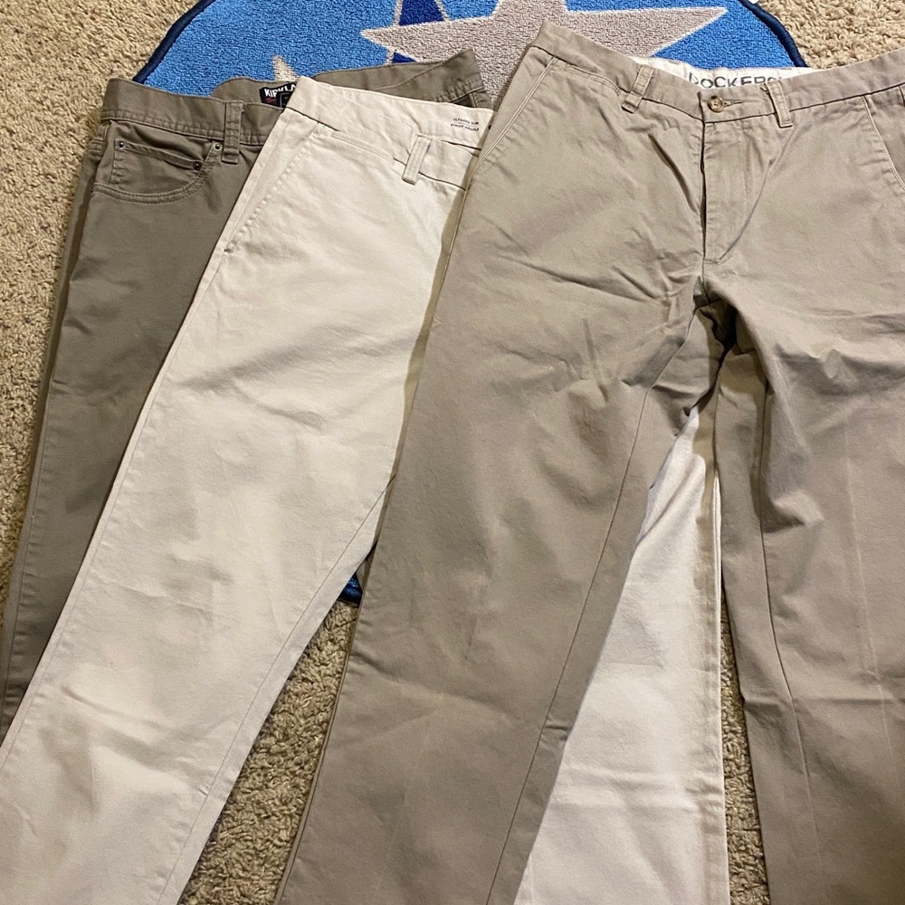 Dockers  Old Navy Kirkland Men's Chino Pants - Cream, Tan, Gray